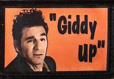 Kramer Giddy up Plate Seinfeld Funny Morale Patch Tactical Military USA Hook picture