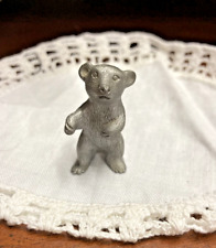 Vintage Miniature pewter bear cub 1.25