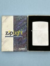 Vintage 2001 Chrome Ziplight Zippo Flashlight NEW In Original Box Zip Light picture
