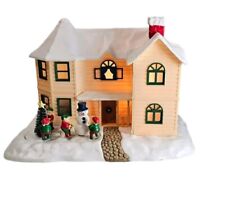 Vintage Matrix Industries Animated Lighted Christmas House w/music Working picture