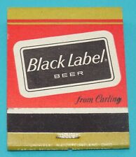 Black Label Beer Vintage Front Strike 20-Strike Matchbook Full Unstruck picture