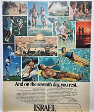 1979 Jerusalem Israel Dome Of The Rock Temple Mount Swim Golf Travel Print Ad picture
