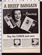 1962 Vintage Print Ad Jockey Underwear Briefs picture