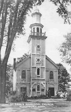 St Paul's Episcopal Church Woodbury Connecticut 1953 postcard picture