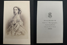 Neurdein, Paris, Charlotte of Belgium, Empress of Mexico Vintage Albumen p picture