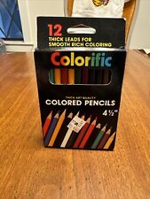 Vtg 12 Empire Berol Colorific Colored Pencils Thick Art Quality No. 5112 picture