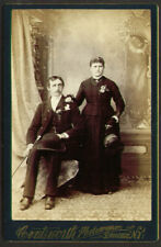 Man & Wife Derby Cane cabinet card Coatsworth Syracuse picture