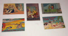 5 Vintage WWII Linen Postcards Army Navy Air Force Humor Cartoon Risque Not Used picture