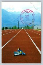 c1981 Pikes Peak From US Olympic Training Center Colorado Springs VTG Postcard picture