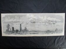 1885 Civil War Print - View of Vicksburg, Mississippi, Before Investment, 1863 picture