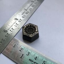 Antique or old bell metal bronze jewelry stamp die seal flower pattern picture