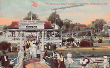 Erdenheim PA Chestnut Hill Amusement Park The White City Casino Vtg Postcard B34 picture