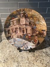 1985 Artaffects Victorian House Porcelain Plate *Happy Birthday* Rob Sauber picture