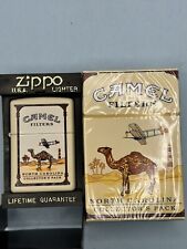 1998 Camel State N Carolina Cream Matte Zippo Lighter NEW Collectible Pack Empty picture