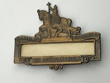 Vtg St Louis MO Birthplace American Legion Horse Rider ID Badge Pin Antique D1 picture