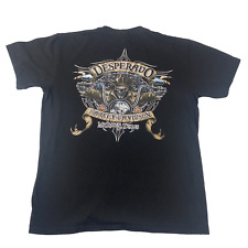 Harley Davidson Desperado Cowboy Skull Shirt McAllen Texas Black Mens L 2020 picture