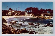 Pacific Grove CA-California, Pacific Grove Beach, Surf and Sand Vintage Postcard picture