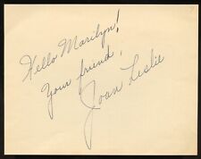 Joan Leslie d2015 signed autograph auto 4x6 Album Page Actress High Sierra picture