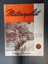 1941 May Motorcyclist Motorcycle Magazine, Vintage Harley-Davidson Brake Ad picture