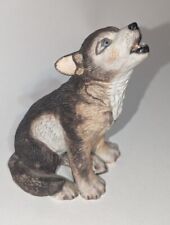 Lenox GRAY WOLF PUP   Porcelain Figurine 1992 Smithsonian Endangered Animal picture