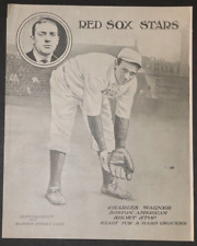 1909 Boston Sunday Post Red Sox Supplement Charles Wagner picture