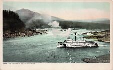 Bailey Gatzert Sternwheeler Cascades Columbia River Ship Steamer Vtg Postcard E3 picture