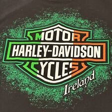 Harley Davidson Motorcycles Waterford City Ireland Black T Shirt Graphic Sz XL picture
