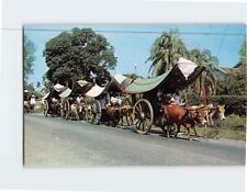 Postcard Bullock Carts Malacca Malaysia picture