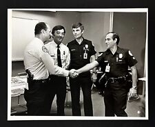 1980s Miami FL Auxiliary Police Officer Receives $1 Check Vintage Press Photo picture