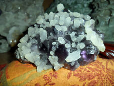 Amethyst Crystal and Calcite Crystal Cluster Exceptional and Beautiful AAA+++ picture