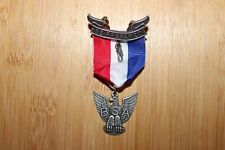 Boy Scouts of America BSA Eagle Scout Be Prepared Silver Medal and Ribbon picture