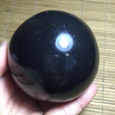 558g Natural Beautiful Black Tourmaline Ball Quartz Crystal Healing Stone 561 picture