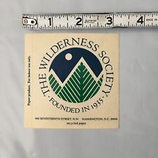 NEW VTG Souvenir Sticker Decal The Wilderness Society Washington DC picture