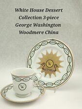 3-piece WHITE HOUSE DESSERT COLLECTION  George Washington Woodmere China States picture