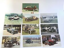 Classic Old Cars Postcards Lot Of 10 Unposted Chrome Standard Vtg Dexters Press picture