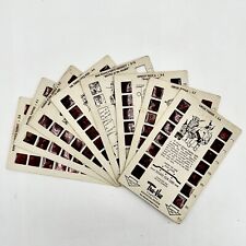 Vintage 1956 Tru-Vue Lot Of 9 Film Cards In 3-D & Color picture