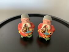 Pair Vintage Little Men Smoking Pipes with Sabers Suspicious Eyes 2” picture