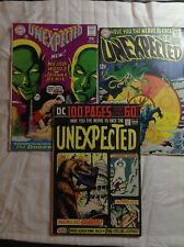 3x DC Silver Age The Unexpected Lot 106 111 157 100 Page Fine VF Grades picture