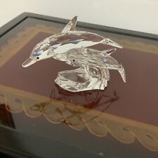 Swarovski Crystal Lead Me Dolphins Figurine Annual Edition Club 1990 Signed  picture