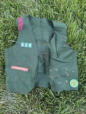 70s 80s Girl Scouts Vest With Patches America Tall Pines picture