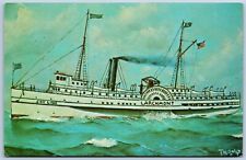 Larchmont Joy Line Steamship Collision Tragedy in Vintage Postcard picture