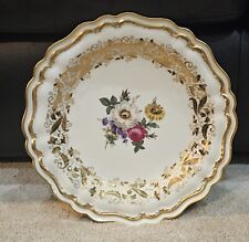 Rosenthal Selb-Germany Rheinsberg Decorative Plate Gold Trim w/ Flowers Vintage  picture