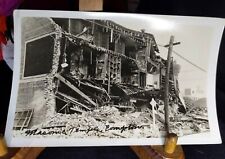 RPPC Masonic Temple, California 1933 Earthquake Damage Authentic Postcard picture