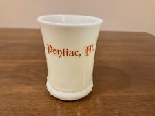 Vintage Pontiac, Ill. Souvenir Custard Glass Cup picture