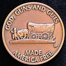 God Guns and Guts Made America Free At Any Price Keep All Three Coin V2 picture