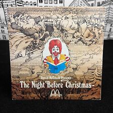 VTG McDonalds 1972 Ronald McDonald The Night Before Christmas Record SLEEVE 70s picture
