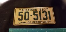 Vintage 1950’s Arkansas BICYCLE LICENSE PLATE picture