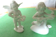 Vintage 1960's  Germany bisque Angels Cherubs Figurines (2) picture