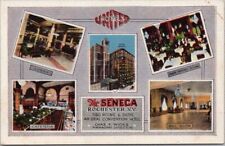 c1930s ROCHESTER, New York Postcard THE SENECA HOTEL - Four Views / KROPP LINEN picture