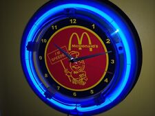 McDonald's Speedee Restaurant Diner Kitchen Advertising Neon Wall Clock Sign picture